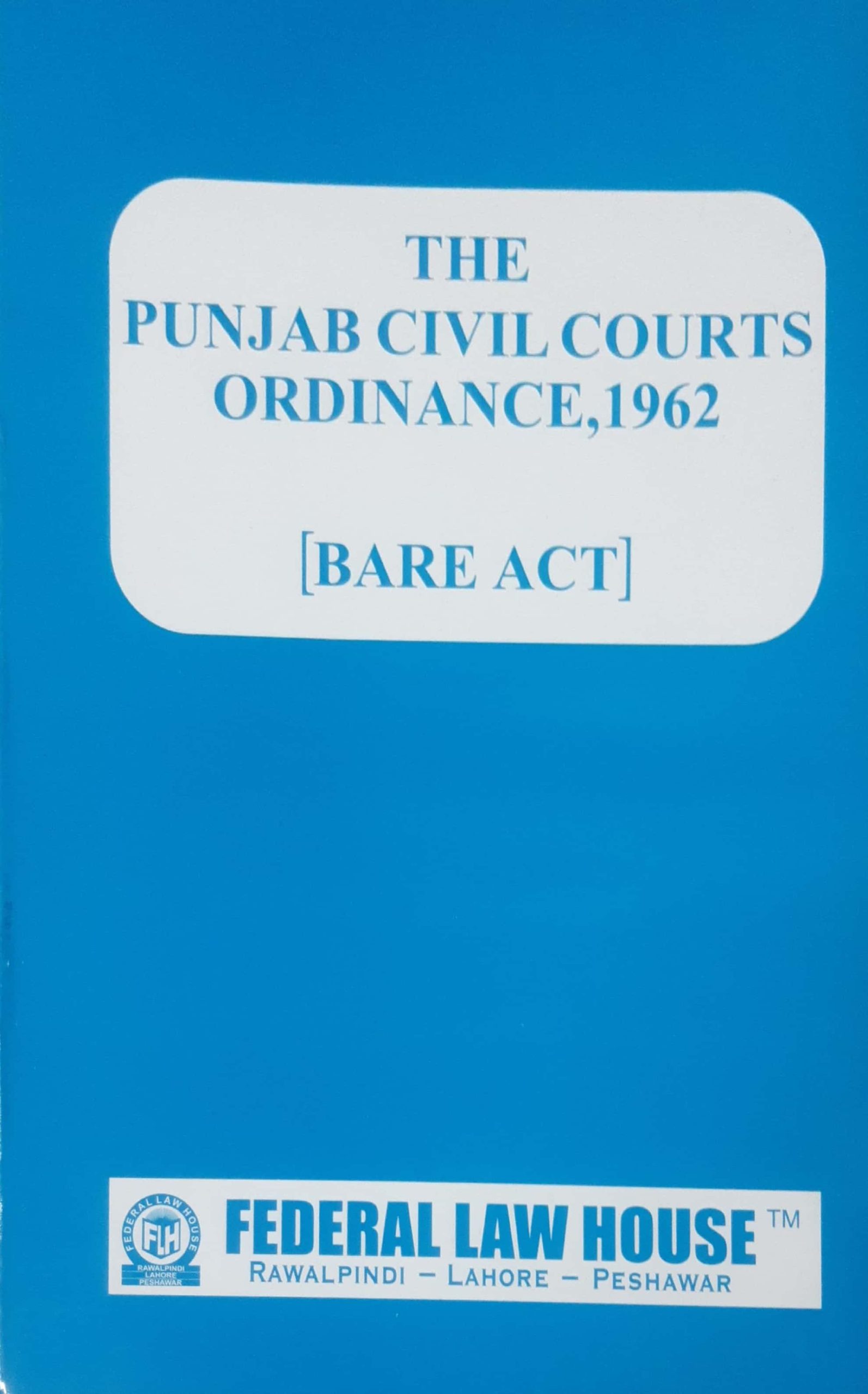 The Punjab Civil Courts Ordinance,1962 (Bare Act)