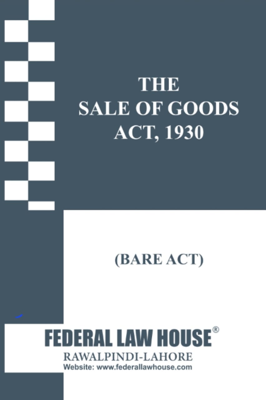 The Sale of Goods Act, 1930 (Bare Act)