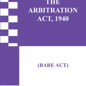 The Arbitration Act, 1940 (Bare Act)