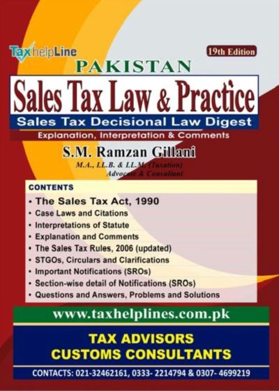Pakistan Sales Tax Law & Practice